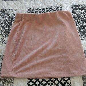 Pink, felt feeling, mini skirt